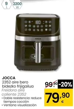 Oferta de Jocca - Freidora Aire Caliente 2352 por 79,9€ en Eroski