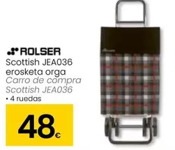 Oferta de Rolser - Carro De Compra Scottish JEA036 por 48€ en Eroski