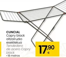Oferta de Cuncial - Tendedero De Acero Capry Black por 17,9€ en Eroski