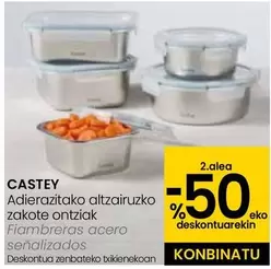 Oferta de Castey - Fiambreras Acero Senalizados en Eroski