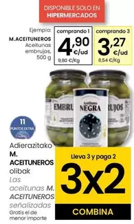 Oferta de Maestros Aceituneros - Aceitunas Embrujos por 4,9€ en Eroski