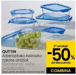 Oferta de Quttin - Fiambreras Vidrio Senalizados en Eroski