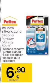 Oferta de Pattex - Silicona Re-New Blanco por 6,9€ en Eroski