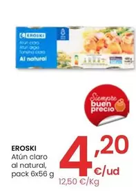 Oferta de Eroski - Atun Claro Al Natural por 4,2€ en Eroski