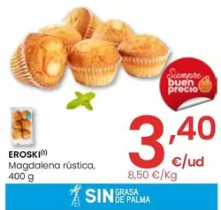Oferta de Eroski - Magdalena Rustica por 3,4€ en Eroski