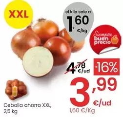 Oferta de Cebolla Ahorro XXL por 3,99€ en Eroski