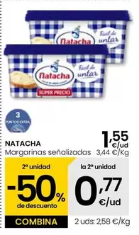Oferta de Natacha - Margarinas por 1,55€ en Eroski