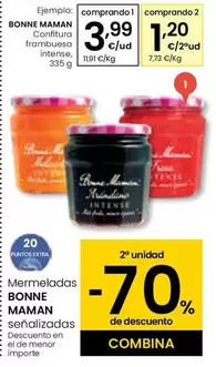 Oferta de Bonne Maman - Confitura Frambuesa Intense por 3,99€ en Eroski