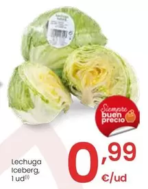 Oferta de Lechuga Iceberg por 0,99€ en Eroski