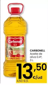 Oferta de Carbonell - Aceite De Oliva 0.4' por 13,5€ en Eroski