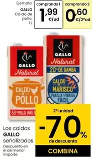 Oferta de Gallo - Caldo De Pollo por 1,99€ en Eroski