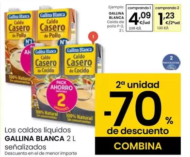 Oferta de Gallina Blanca - Caldo De Pollo por 4,09€ en Eroski