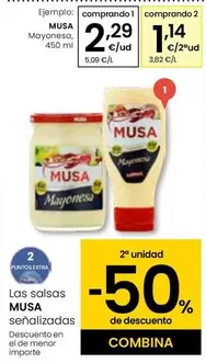 Oferta de Musa - Mayonesa por 2,29€ en Eroski
