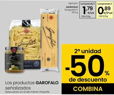Oferta de Garofalo - Spaguettini por 1,79€ en Eroski