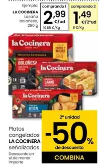 Oferta de La Cocinera - Lasana Bolonesa por 2,99€ en Eroski