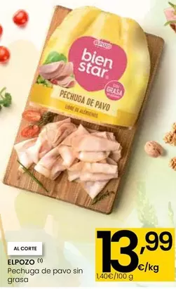 Oferta de Elpozo - Pechuga De Pavo Sin Grasa por 13,99€ en Eroski