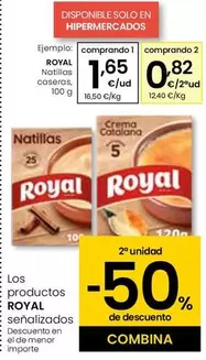 Oferta de Royal - Natillas Caseras por 1,65€ en Eroski