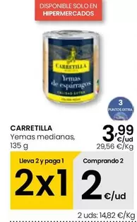 Oferta de Carretilla - Yemas Medianas por 3,99€ en Eroski
