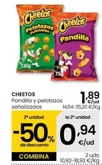 Oferta de Cheetos - Pandilla Y Pelotazos  por 1,89€ en Eroski