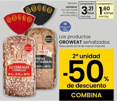 Oferta de Oroweat - Pan De Molde 12 Cereales Y Semillas por 3,21€ en Eroski