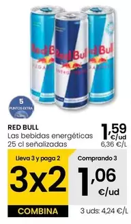 Oferta de Red Bull - Las Bebidas Energeticas por 1,59€ en Eroski