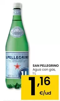 Oferta de San Pellegrino - Agua Con Gas por 1,16€ en Eroski