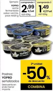 Oferta de YoPRO - Leche Fermentada Sabor Vainilla por 2,99€ en Eroski