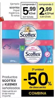 Oferta de Scottex - Papel Higienico por 5,99€ en Eroski