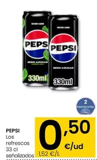 Oferta de Pepsi - Los Refrescos Senalizados por 0,5€ en Eroski