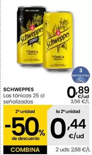 Oferta de Schweppes - Las Tonicas Senalizadas por 0,89€ en Eroski
