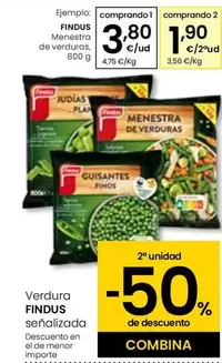 Oferta de Findus - Menestra De Verduras por 3,8€ en Eroski