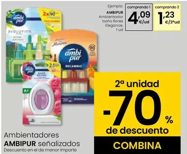 Oferta de Ambi Pur - Ambientador Bano Flores Elegance por 4,09€ en Eroski