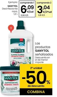 Oferta de Sanytol - Desinfecante Ropa por 6,09€ en Eroski
