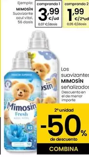 Oferta de Mimosín - Suavizante Azul Vital por 3,99€ en Eroski