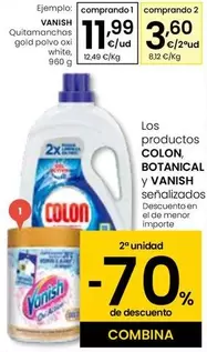 Oferta de Vanish - Quitamanchas Gold Pavo Oxi White por 11,99€ en Eroski