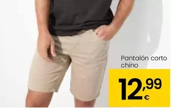 Oferta de Pantalon Corto Chino por 12,99€ en Eroski