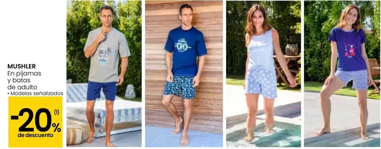 Oferta de Mushler - En Pijamas Y Batas De Adulto en Eroski