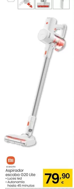 Oferta de Xiaomi - Aspirador Escoba G20 Lite por 79,9€ en Eroski