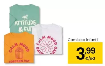 Oferta de Camiseta Infantil por 3,99€ en Eroski