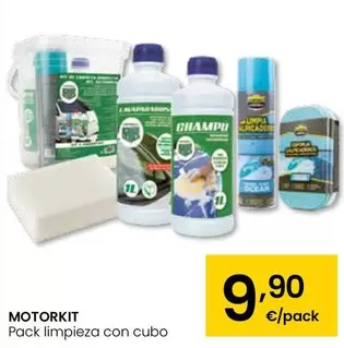 Oferta de Motorkit - Pack Limpieza Con Cubo por 9,9€ en Eroski