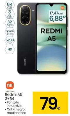 Oferta de Xiaomi - Redmi A5 3 + 64 por 79€ en Eroski