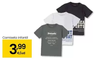 Oferta de Camiseta Infantil por 3,99€ en Eroski
