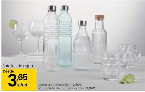Oferta de Botellas De Agua por 3,65€ en Eroski