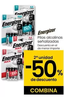 Oferta de Energizer - Pilas Alcalinas Senalizados en Eroski