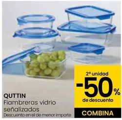 Oferta de Quttin - Fiambreras Vidrio Senalizados en Eroski