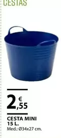 Oferta de Cesta Mini por 2,55€ en CMB Bricolage
