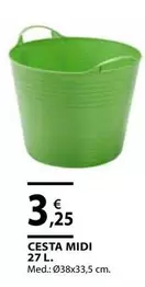 Oferta de Cesta Midi por 3,25€ en CMB Bricolage