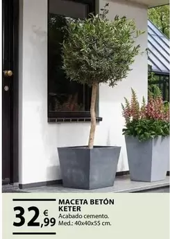 Oferta de Keter - Maceta Beton  por 32,99€ en CMB Bricolage