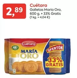 Oferta de Cuétara - Galletas Maria Oro por 2,89€ en Suma Supermercados