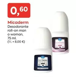Oferta de Micaderm - Desodorante Roll-on Man O Woman por 0,6€ en Suma Supermercados